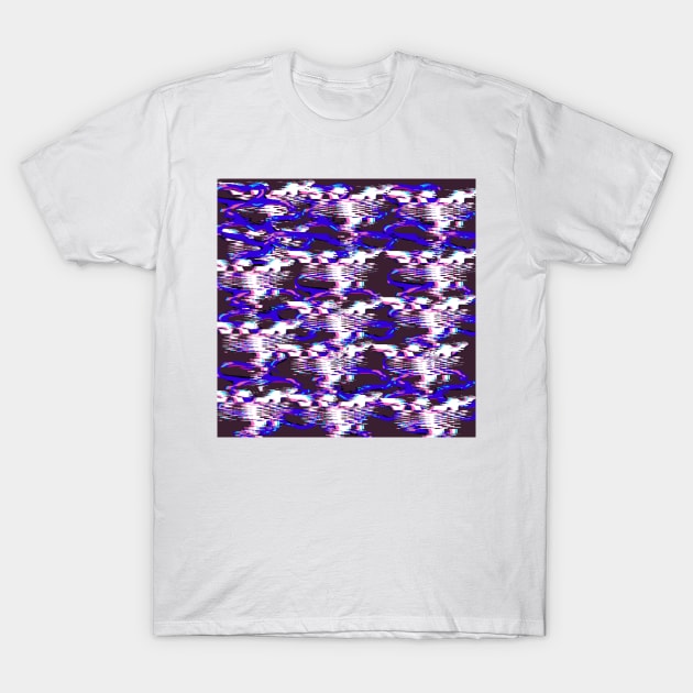 Glitch purple T-Shirt by KylePrescott